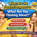 What Are the Funniest Responses to “What Are You Thinking About?” (Clever, Witty, and Playful Ideas)