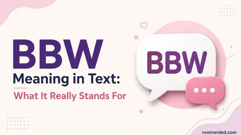 BBW Meaning in Text