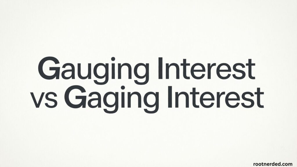 Gauging Interest vs Gaging Interest: What’s Correct & When to Use Each (Ultimate Guide)